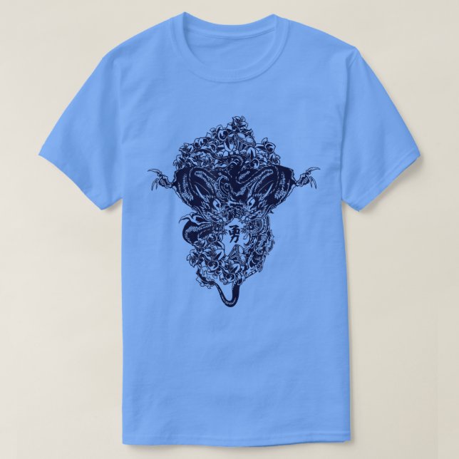 T-shirt Bataille de Chinese dragons  (Design devant)