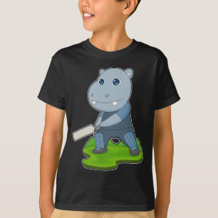 T-shirt Bataille de cricket hippo