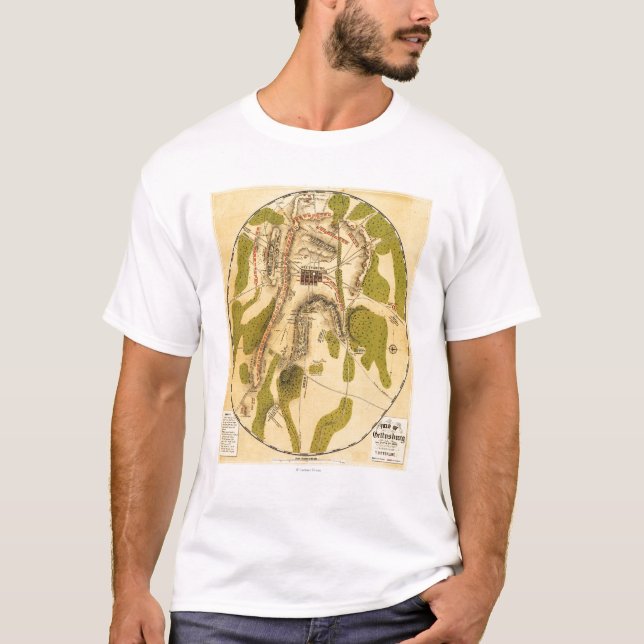 T-shirt Bataille de Gettysburg 7 (Devant)