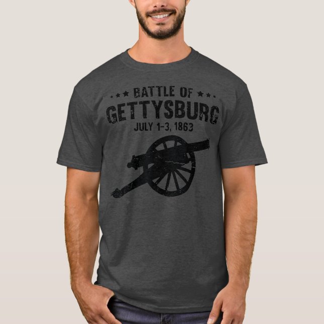 T-shirt Bataille de Gettysburg Champ de bataille Guerre am (Devant)