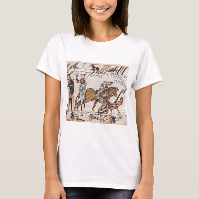 T-shirt Bataille de Hastings - Bayeux Tapestry King Harold (Devant)