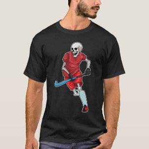 T-shirt Bataille de hockey de squelette