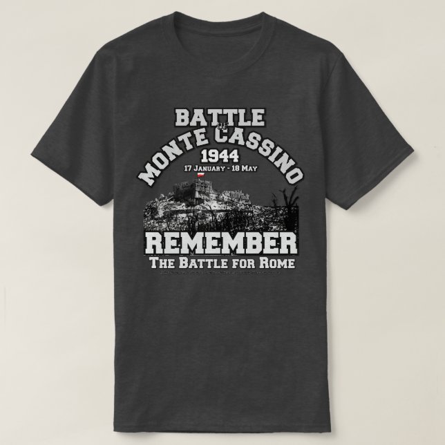 T-shirt Bataille de Monte Cassino 1944 (Design devant)