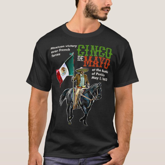 T-shirt Bataille de Puebla 5 mai 1862 Cinco De Mayo Don (Devant)