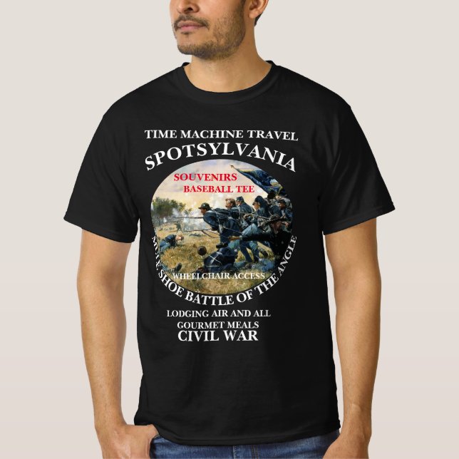 T-SHIRT BATAILLE DE SPOTSYLVANIA VOYAGE DANS LA MACHINE À  (Devant)