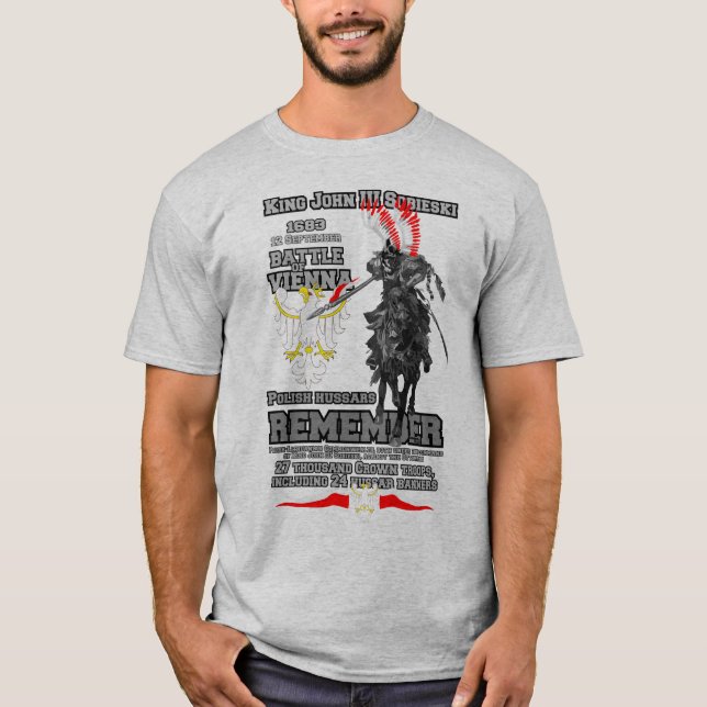 T-shirt Bataille de Vienne - Hussars polonais (Devant)