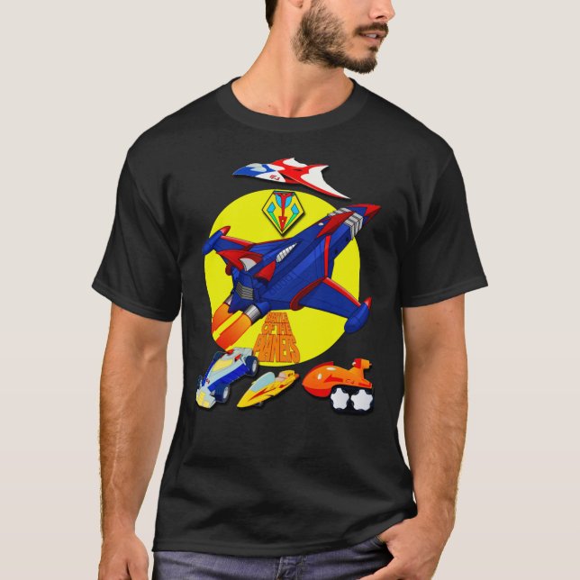 T-shirt Bataille Des Planètes Gatchaman Logo Du Véhicule (Devant)