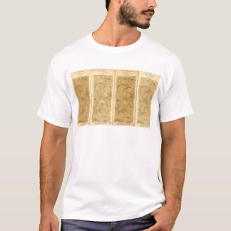 T-shirt Bataille du champ de Gettysburg de la carte