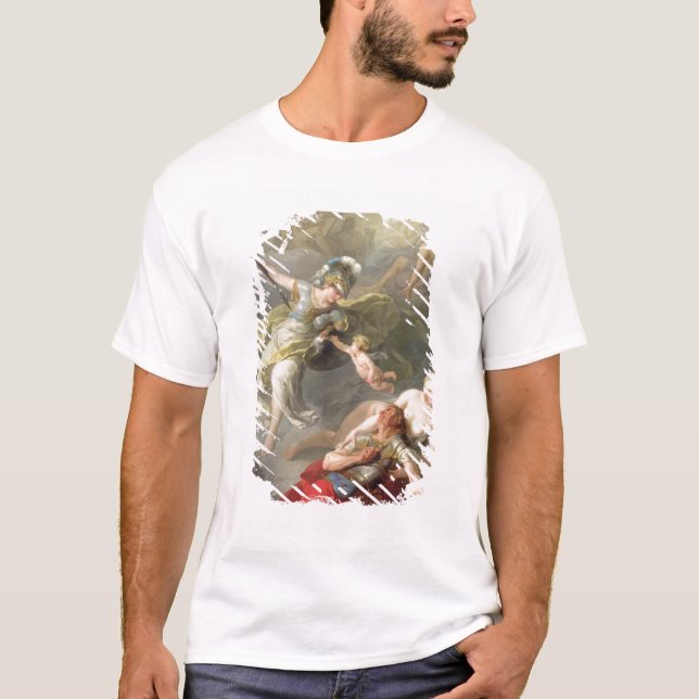 T-shirt Bataille entre Minerva et Mars, 1771 (Devant)