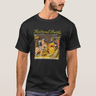 T-SHIRT BATAILLE MÉDIÉVALE, COMBATTANTS CHEVALIERS HORSEBA