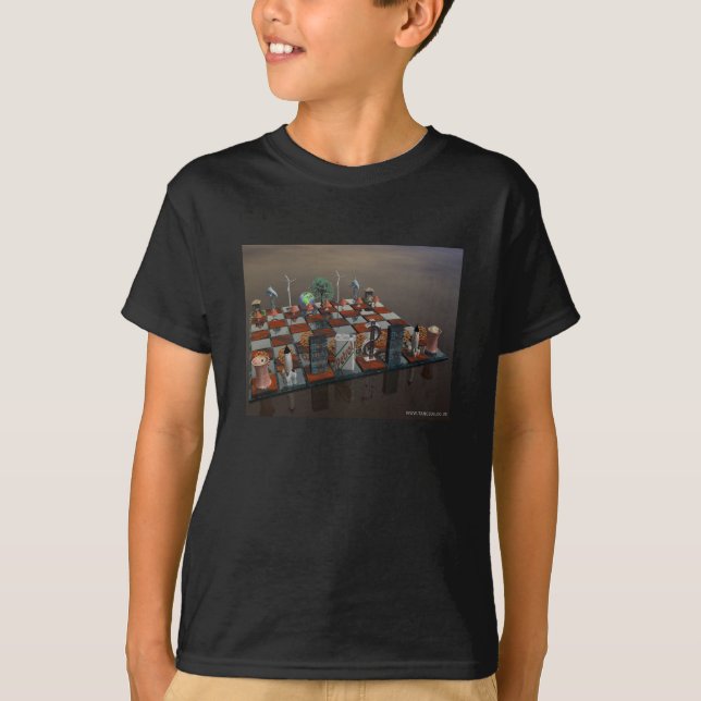 T-shirt Bataille pour la planète, échecs du monde (Devant)