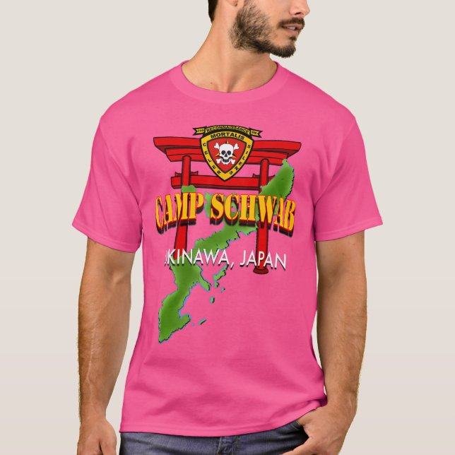 T-shirt Bataillon de reconnaissance 3D Camp Schwab Okinawa (Devant)