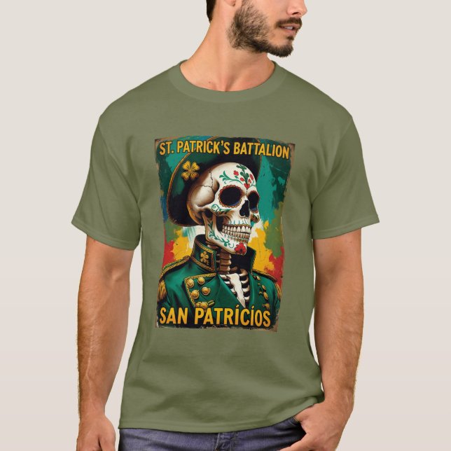 T-shirt Bataillon de Saint-Patrick San Patricios Irlandais (Devant)
