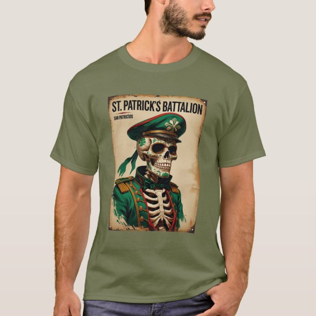 T-shirt Bataillon Saint-Patrick San Patricios Irlandais Me (Devant)
