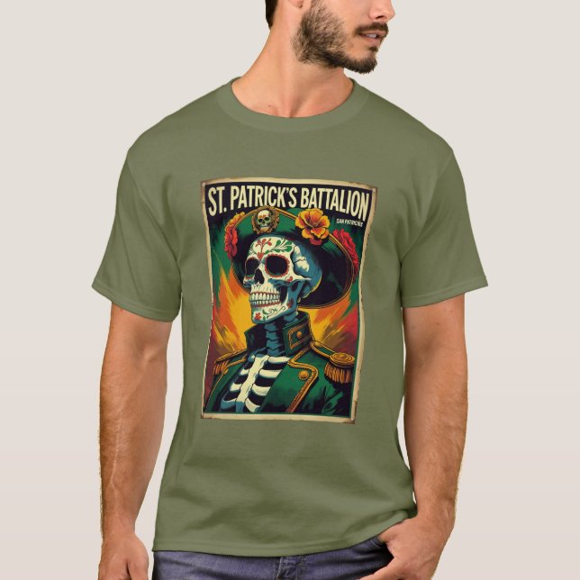 T-shirt Bataillon Saint-Patrick San Patricios Irlandais Me (Devant)