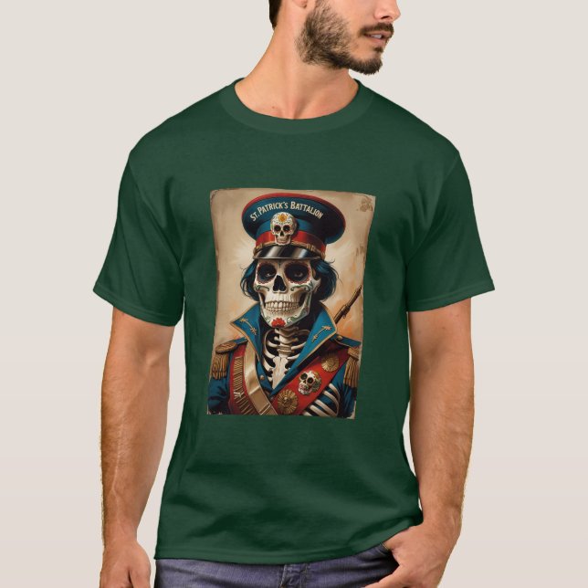 T-shirt Bataillon Saint-Patrick San Patricios Irlandais Me (Devant)