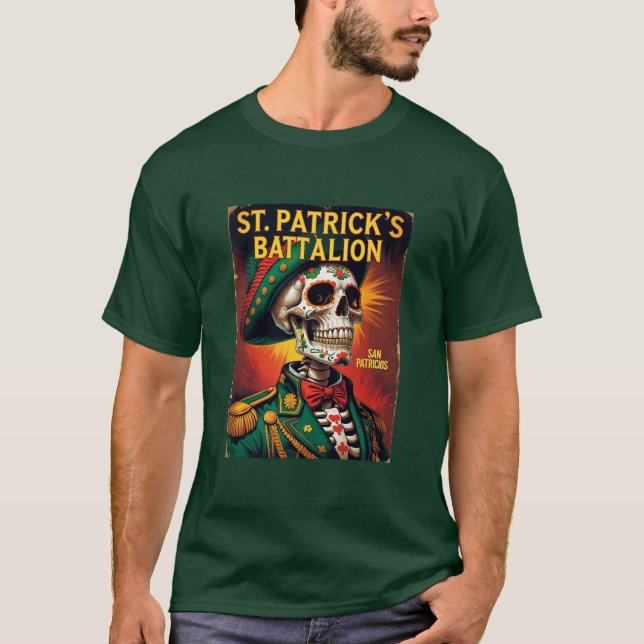 T-shirt Bataillon Saint-Patrick San Patricios Irlandais Me (Devant)