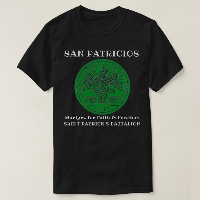 T-shirt Bataillon San Patricios Saint Patricks (Design devant)