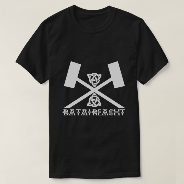 T-shirt Bataireach Stick irlandais Combattre l'Irlande Mar (Design devant)