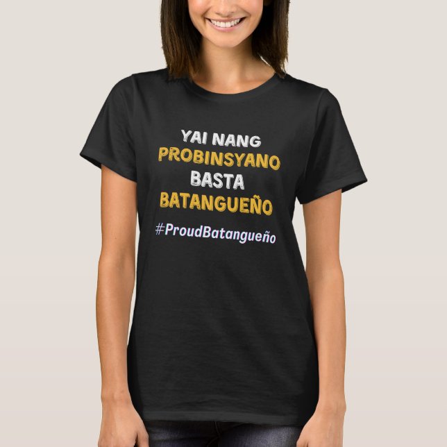 T-shirt Batangueño dit Philippines Pinoy Batan (Devant)