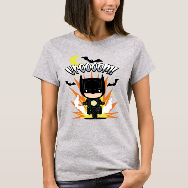 T-shirt Batcycle Chibi Batman (Devant)