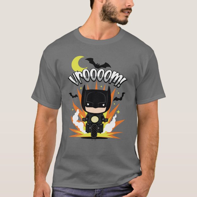 T-shirt Batcycle Chibi Batman (Devant)