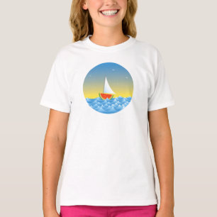 T-shirt Bateau à eau de pastèque