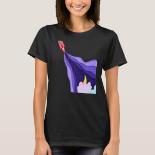 T-shirt Bateau À Fusées Le Navire Spatial Qui S'Éloigne De