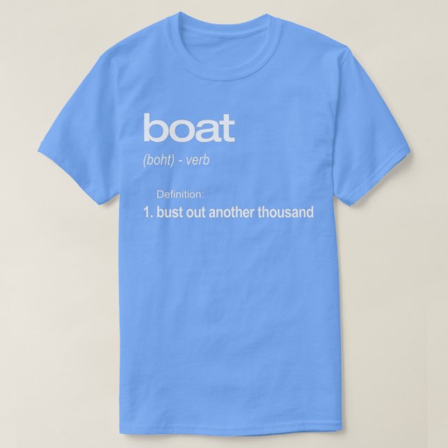 T-shirt Bateau à moteur amusant Propriétaire de bateau Bat (Design devant)