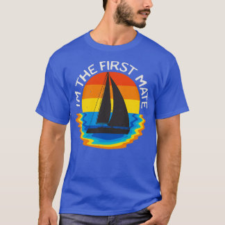 T-shirt Bateau à voile d'abord Mate Bateau Rétro
