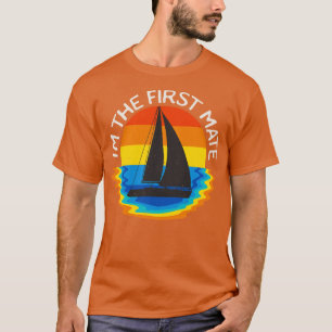 T-shirt Bateau à voile d'abord Mate Bateau Rétro