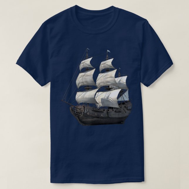 T-shirt Bateau à voile JCombs Galleon (Design devant)
