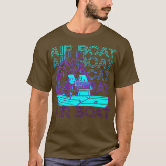 T-shirt Bateau aérien Bateau aérien Bateau à canot Rétro B