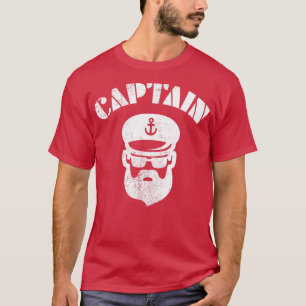 T-shirt Bateau Bateau Yacht Capitaine Beard Voilier Vintag