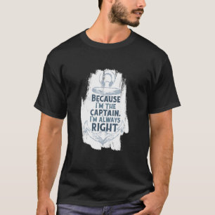 T-shirt Bateau Capitaine Vie Mieux Sur Un Bateau