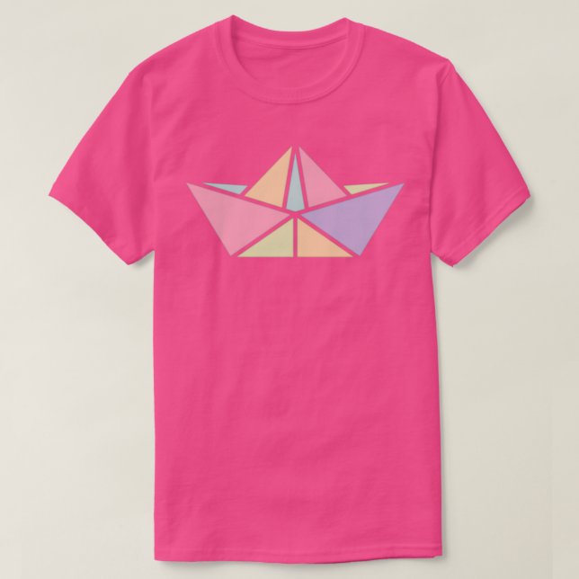 T-shirt Bateau coloré plié (Design devant)