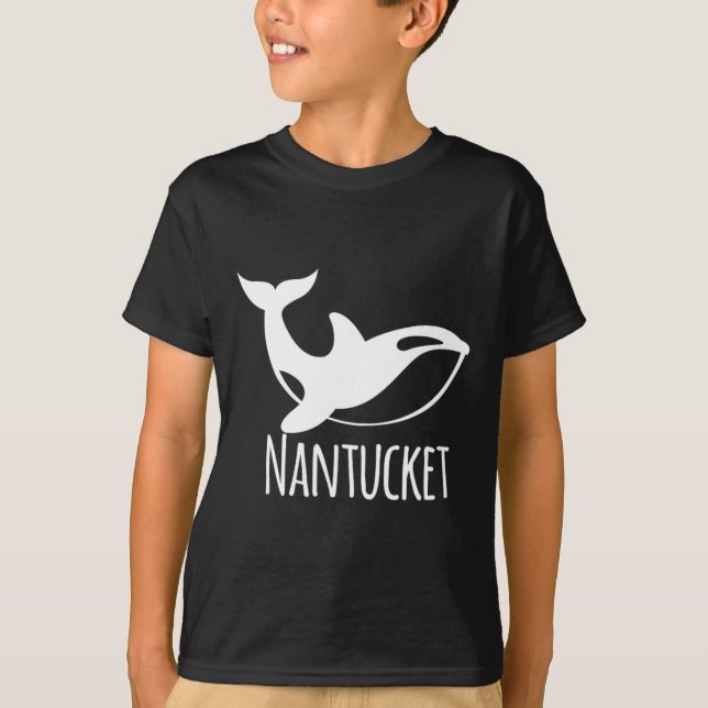 T-shirt Bateau côtier de Nantucket Voile Pêche Cu (Devant)
