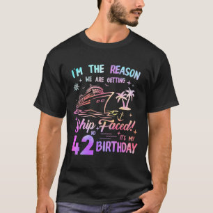 T-shirt Bateau croisière pour son 42e anniversaire 42 ans 