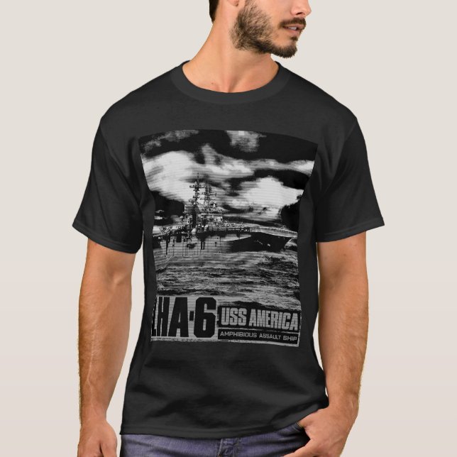 T-shirt Bateau d'assaut amphibie Amérique (Devant)