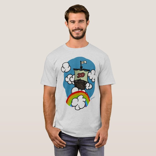 T-shirt Bateau de ciel de Toony (Devant entier)