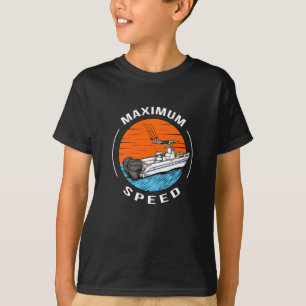 T-shirt Bateau de course en bateau de vitesse Capitaine de