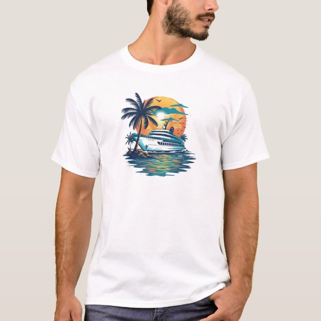 T-shirt Bateau de croisière (Devant)