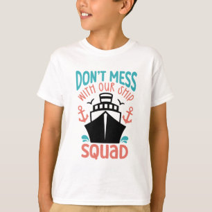 T-shirt Bateau de croisière Bateau Vacances famille