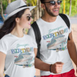 T-shirt Bateau de croisière d'anniversaire Personnalisé<br><div class="desc">Cette conception peut être personnalisée dans la zone fournie en modifiant la photo et/ou le texte. Vous pouvez également le customiser en cliquant sur Personnaliser ce Modèle, puis en choisissant l'option cliquer pour customiser et supprimer ou modifier la couleur de l'arrière - plan, ajouter du texte, modifier la couleur ou...</div>