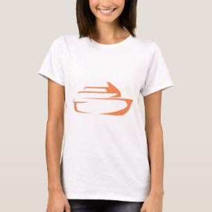 T-shirt Bateau de croisière dans le style chic de dessin