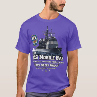 T-shirt Bateau de croisière de marine CG53 de la baie mobi