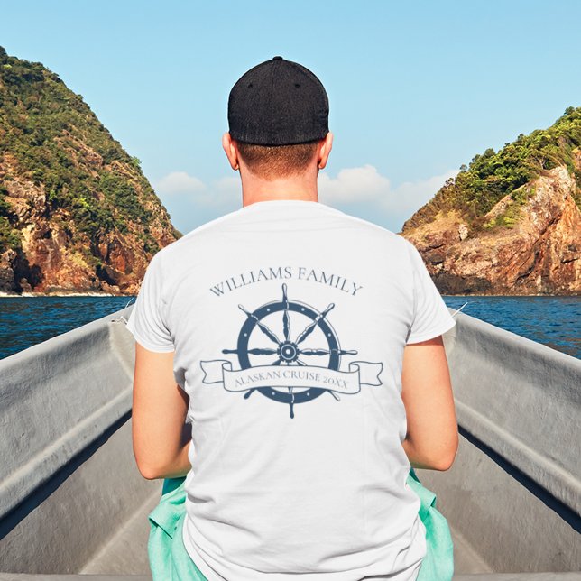 T-shirt Bateau de croisière en famille sur mesure Poche à  (Créateur téléchargé)