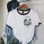 T-shirt Bateau de croisière Reunion Famille Personnalisé V<br><div class="desc">Doté d'illustrations d'aquarelle tendance avec des polices de caractères modernes et élégantes. Commémorez votre semaine de vacances avec des tee - shirts correspondants pour maman, papa, frère, soeur, etc. Modifiez le nom de famille et la date pour en faire votre propre conception personnalisée. Ce design ne sera jamais dénué de...</div>