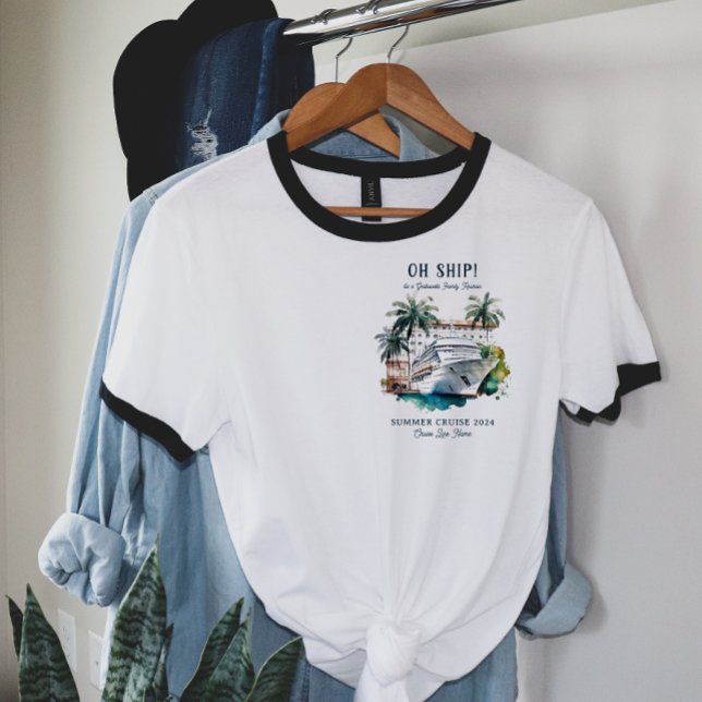 T-shirt Bateau de croisière Reunion Famille Personnalisé V (Créateur téléchargé)