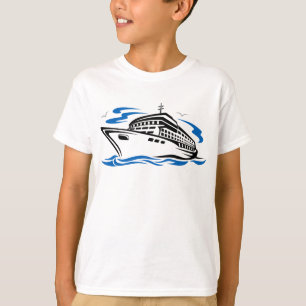 T-shirt Bateau de croisière sur les vagues océaniques Voya